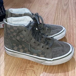 Vans high tops in green